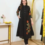 Black Formal Kurti For Office Wear