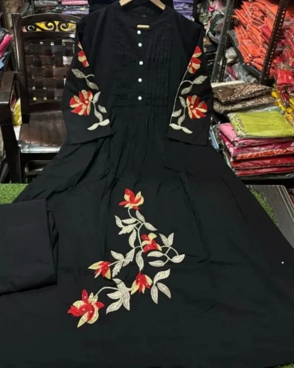 Black Formal Kurti For Office Wear