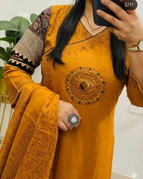 Cotton Angrakha Suit Set
