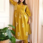 Cotton Floral Anarkali Suit Set