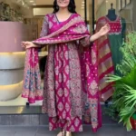 Cotton Full Flared Anarkali Suit Set​
