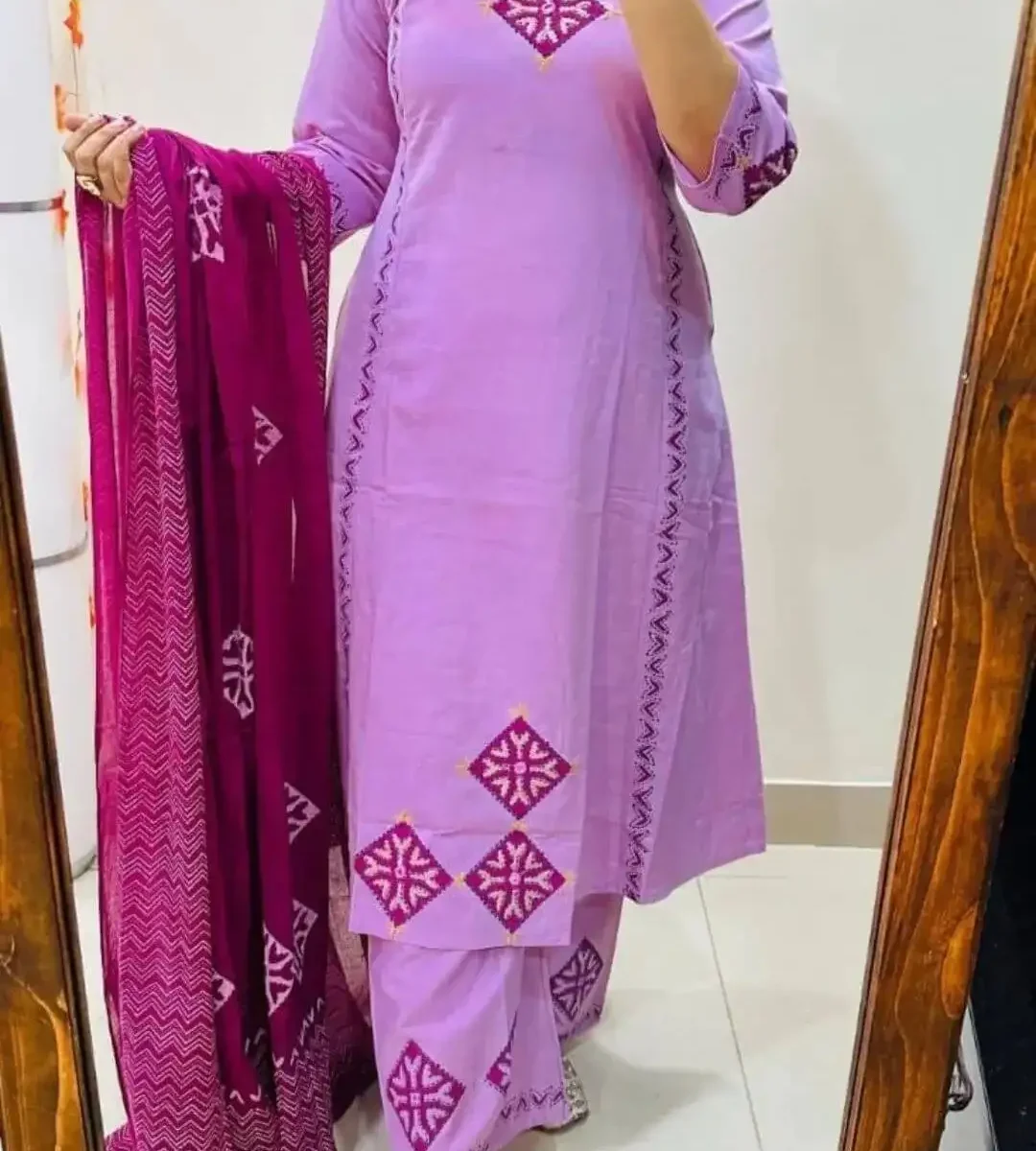 Cotton Jaipuri Printed Suit Set