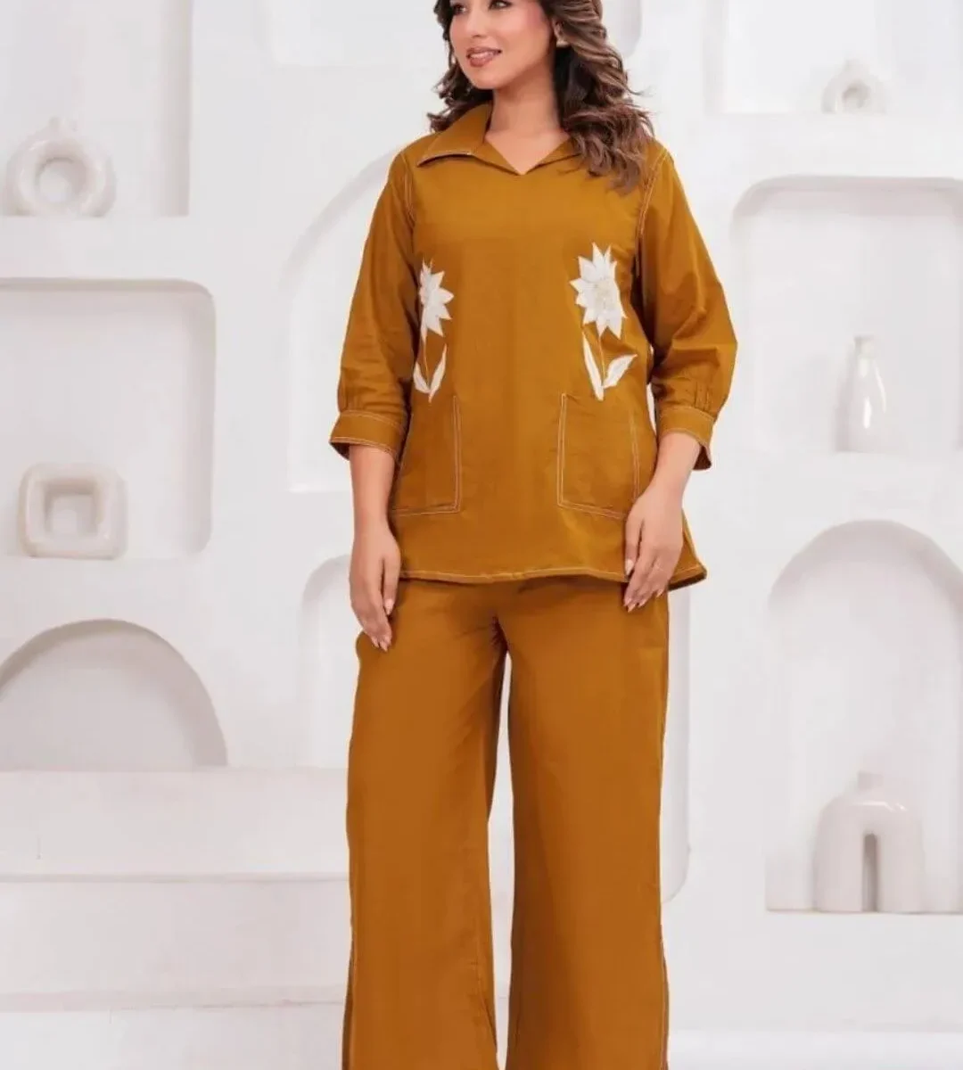 Cotton Office Wear Formal Kurti Pant Set​