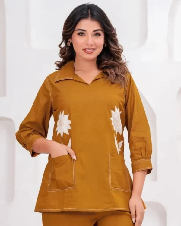 Cotton Office Wear Formal Kurti Pant Set​