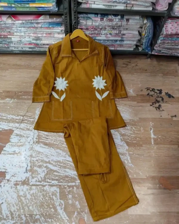 Cotton Office Wear Formal Kurti Pant Set​