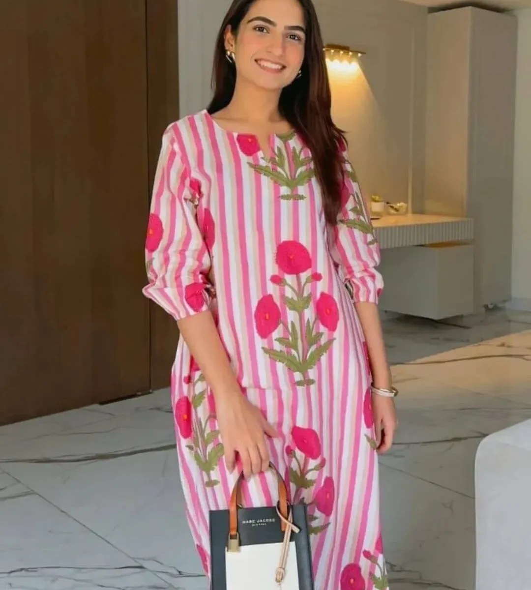 Cotton Office Wear Kurti Pant Set