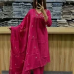 Cotton Pink Suit Set For Women