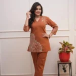 Cotton Printed Kurti Pant Set