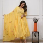 Cotton Printed Yellow Suit Set