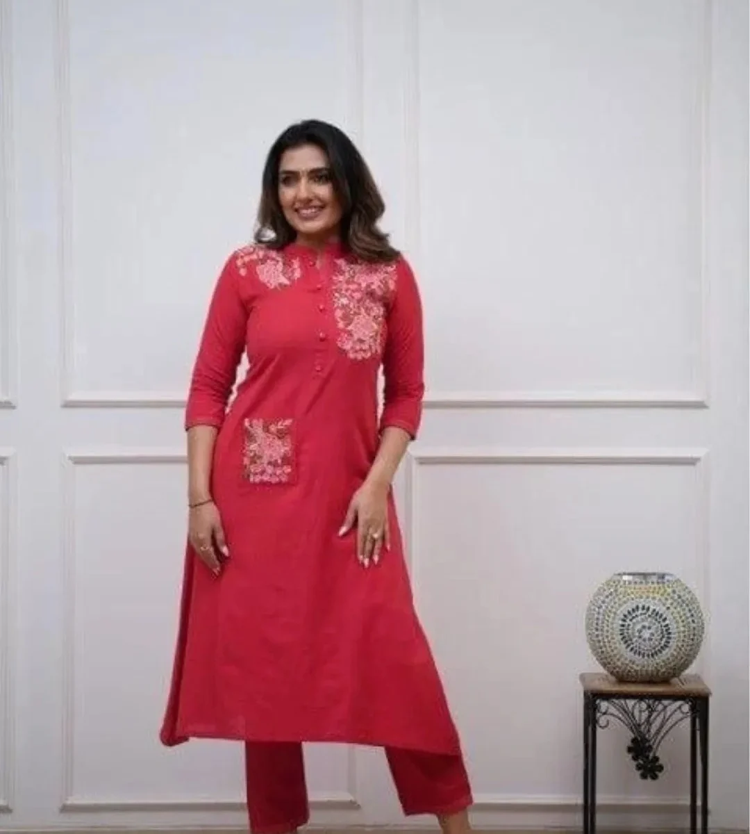 Cotton Professional Kurti With Pant For Office Wear