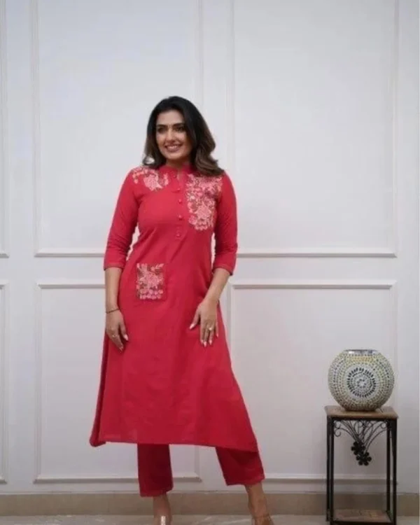 Cotton Professional Kurti With Pant For Office Wear