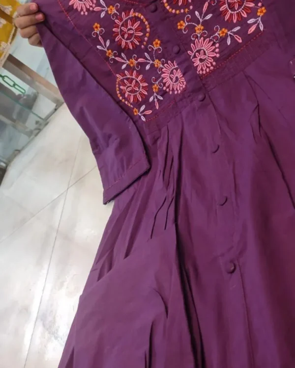 Cotton Purple Colour Suit Set​