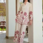 Cotton White Office Wear Kurti Pant Set