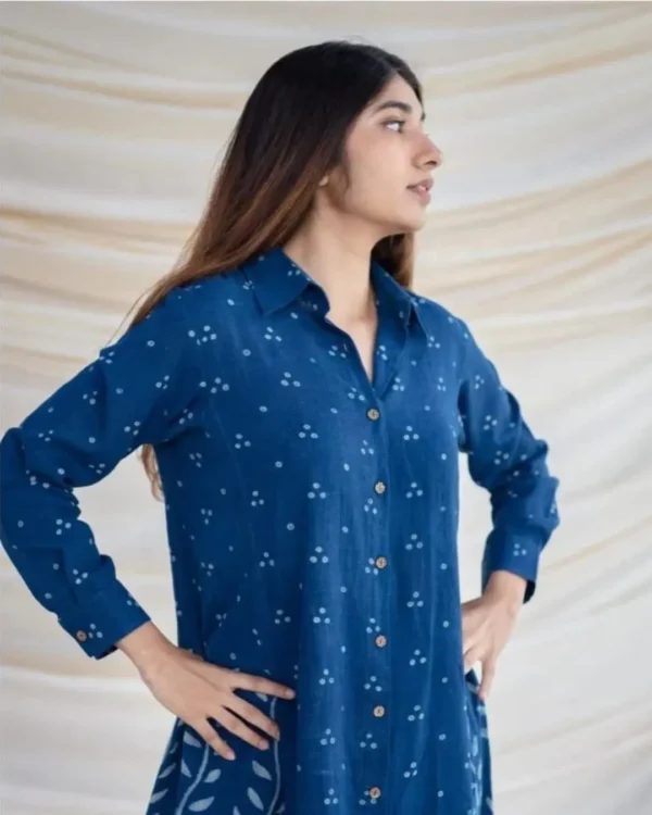 Dabu Print Kurti Set