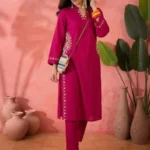 Deep Pink Kurti With Pant Set