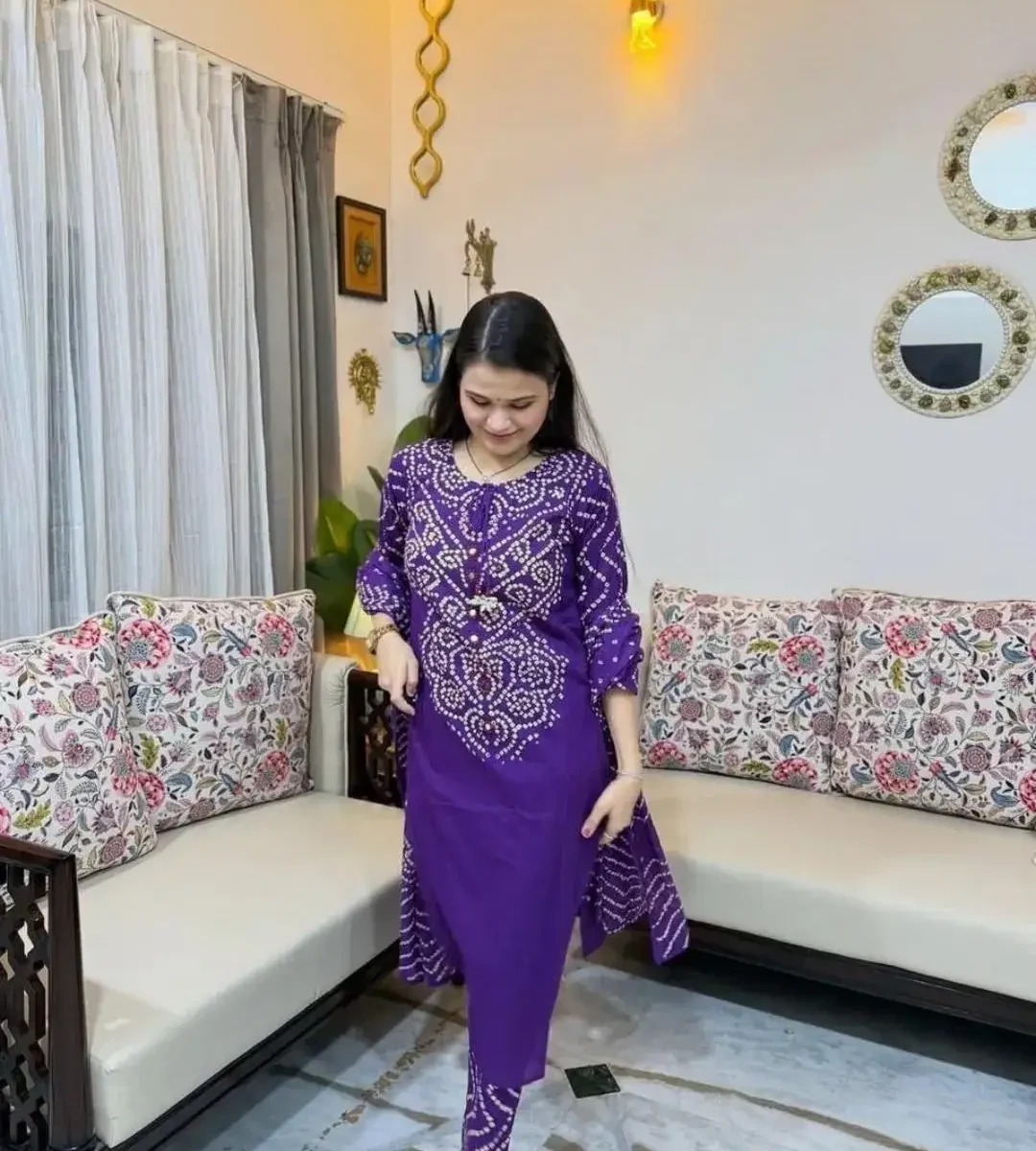 Embroidered Dark Purple Salwar Suit