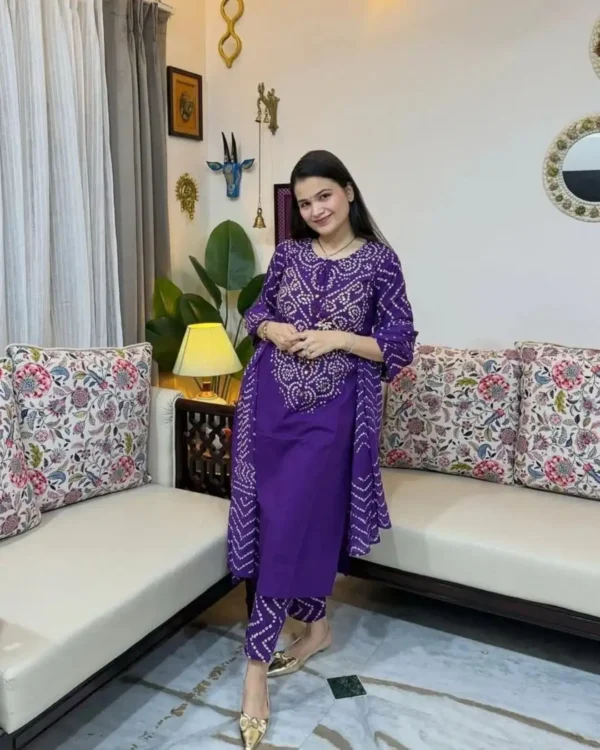 Embroidered Dark Purple Salwar Suit