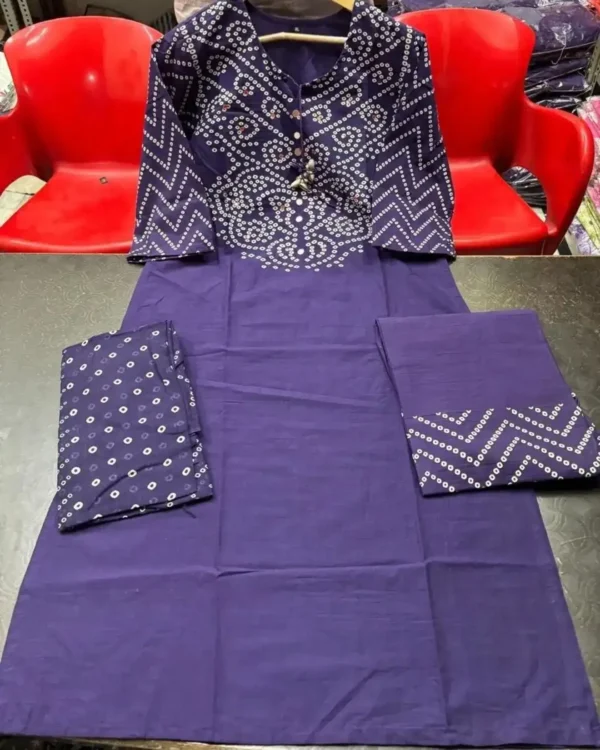 Embroidered Dark Purple Salwar Suit