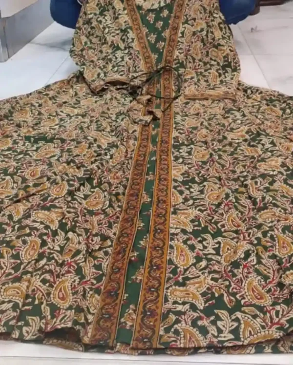Floral Print Anarkali Suit Set For Party Wear