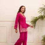 Floral Print Cotton Kurti Pant Set