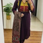 Floral Printed Cotton Kurti Pant Dupatta Set