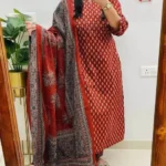 Floral Sanganeri Printed Cotton Suit Set