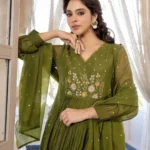 Green Colour Anarkali Suit​ Set