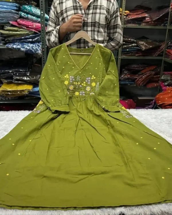 Green Colour Anarkali Suit​ Set