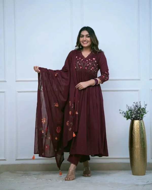 Jaipuri Cotton Anarkali Suit Set