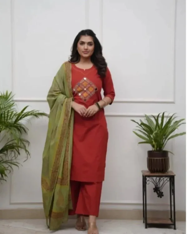Jaipuri Print Cotton Suit Set