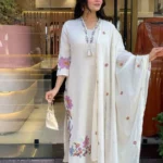 Khadi Cotton Embroidery Suit Set