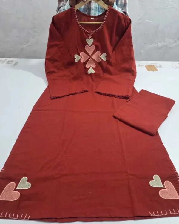 Maroon Cotton Printed Co-Ord Set