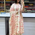 Off White Palazzo Salwar Suit Set