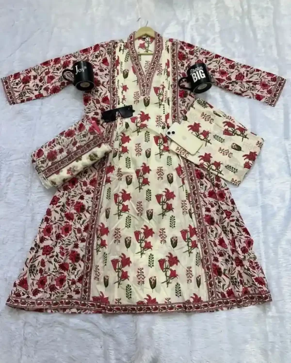 Off White Palazzo Salwar Suit Set (3)