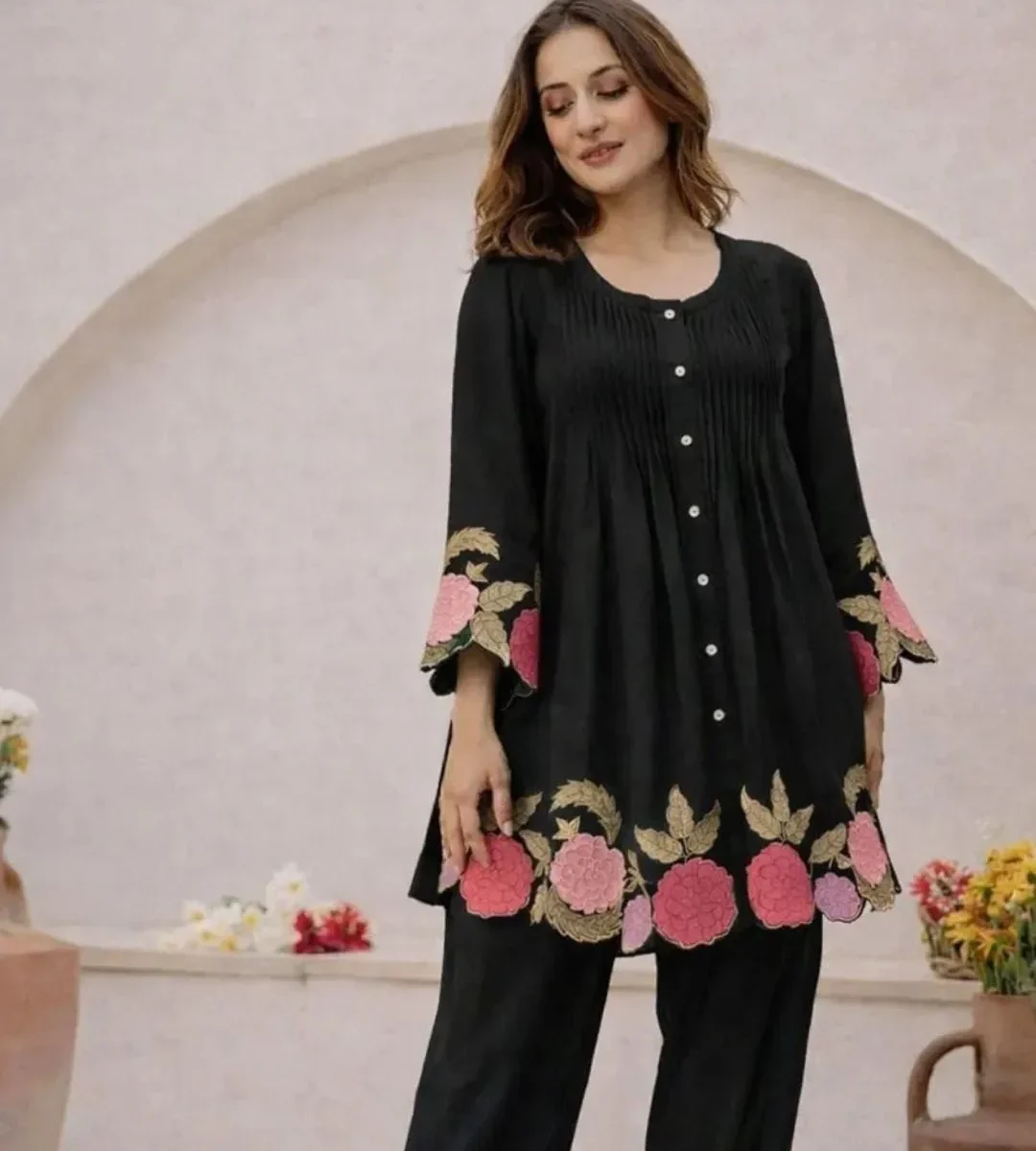 Office Wear Black Co-Ord Set (3)