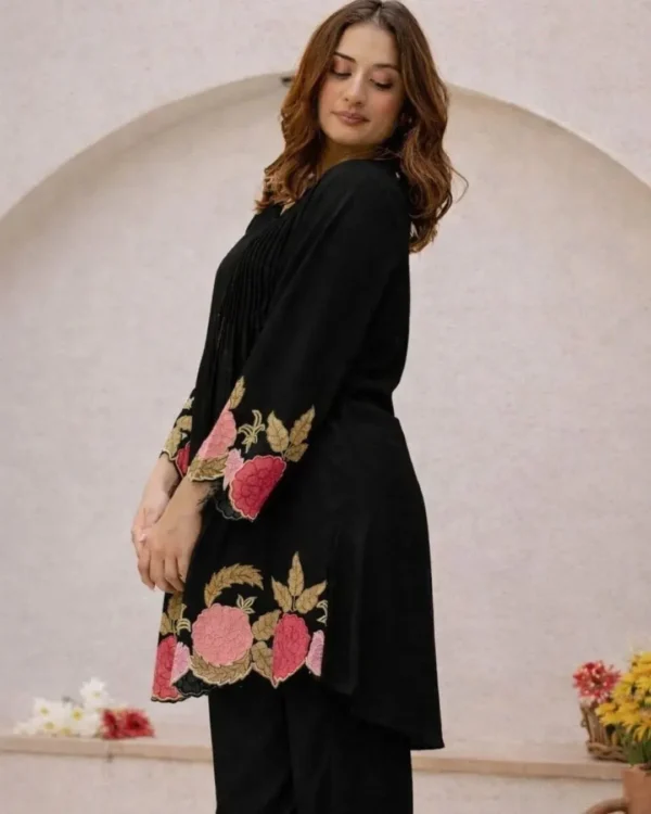 Office Wear Black Co-Ord Set (3)