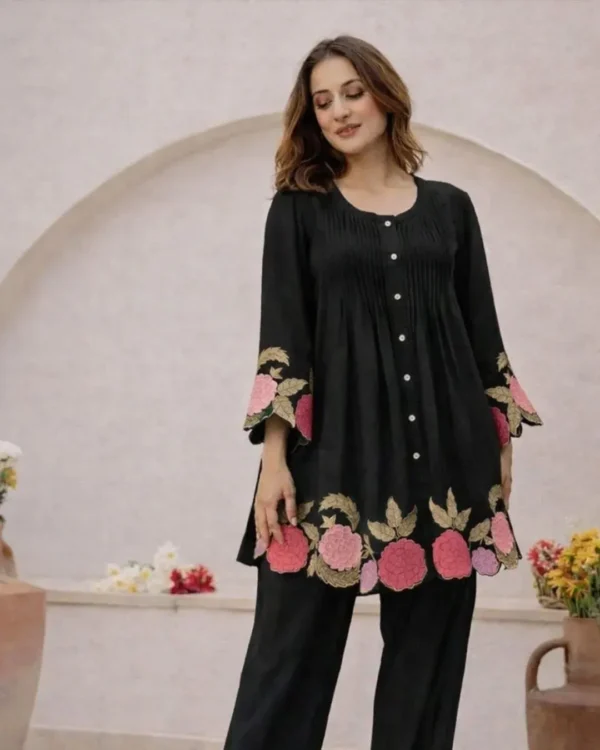 Office Wear Black Co-Ord Set (3)