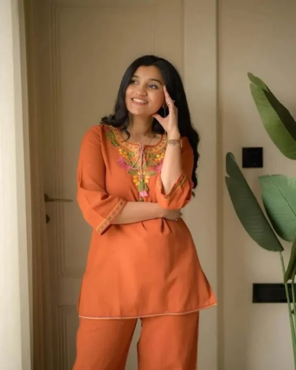 Printed Cotton Office Wear Kurti Set