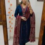 Printed Pure Cotton Suit Set With Dupatta
