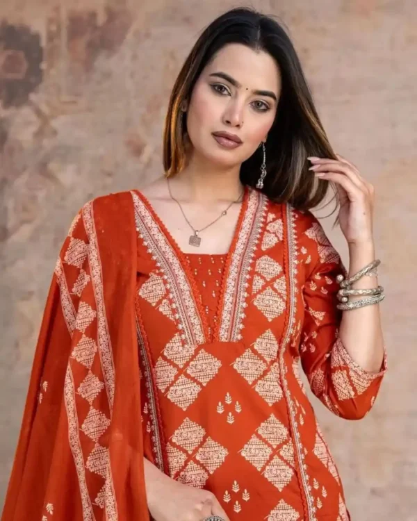 Sanganeri Print Cotton Suit Set