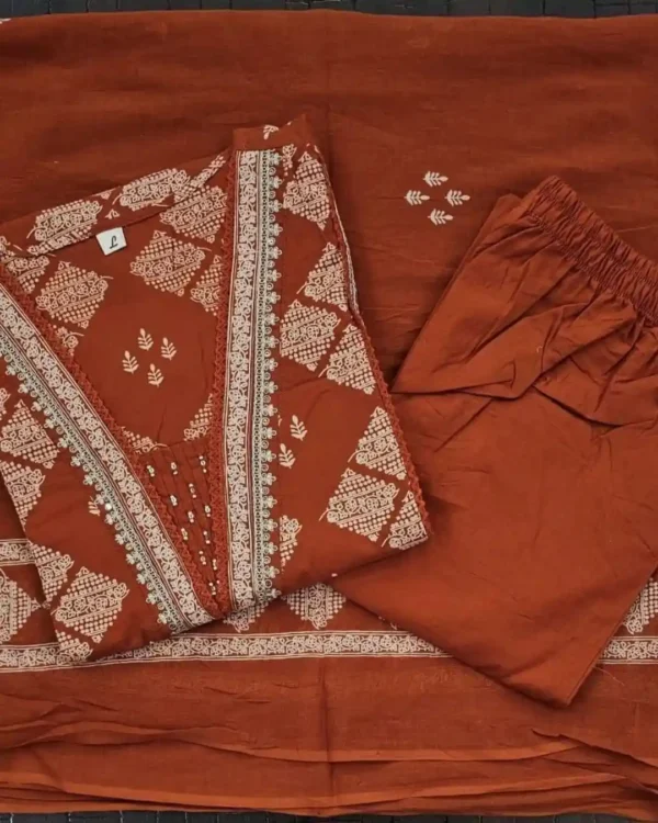 Sanganeri Print Cotton Suit Set