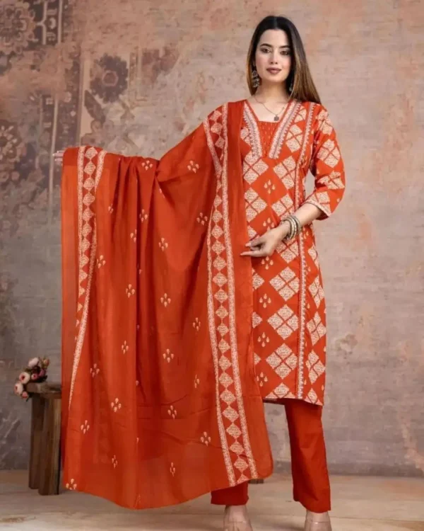 Sanganeri Print Cotton Suit Set