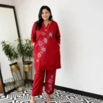 Sanganeri Printed Cotton Kurti Pant Set