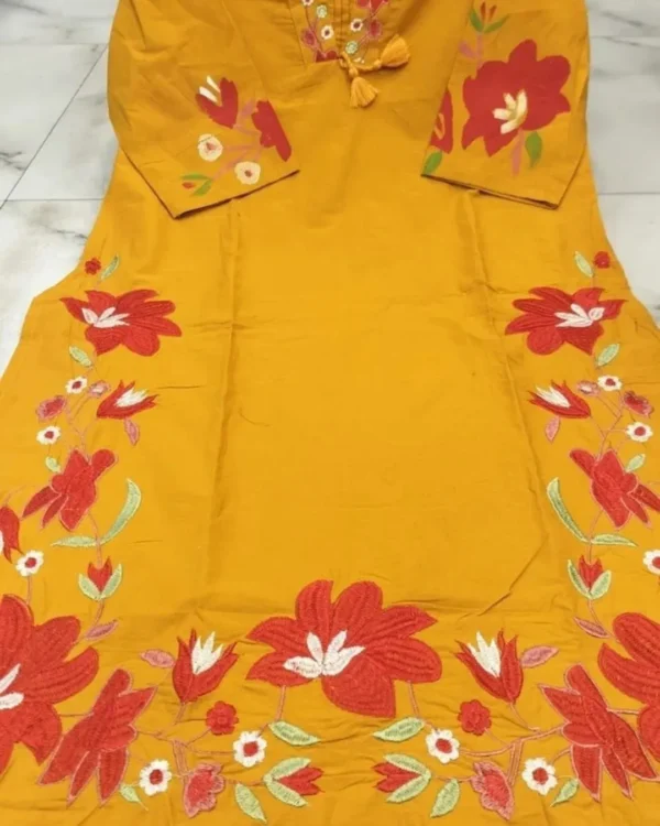 Yellow Floral Print Suit Set