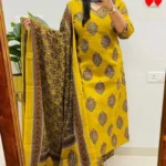 Yellow South Cotton Suit Set